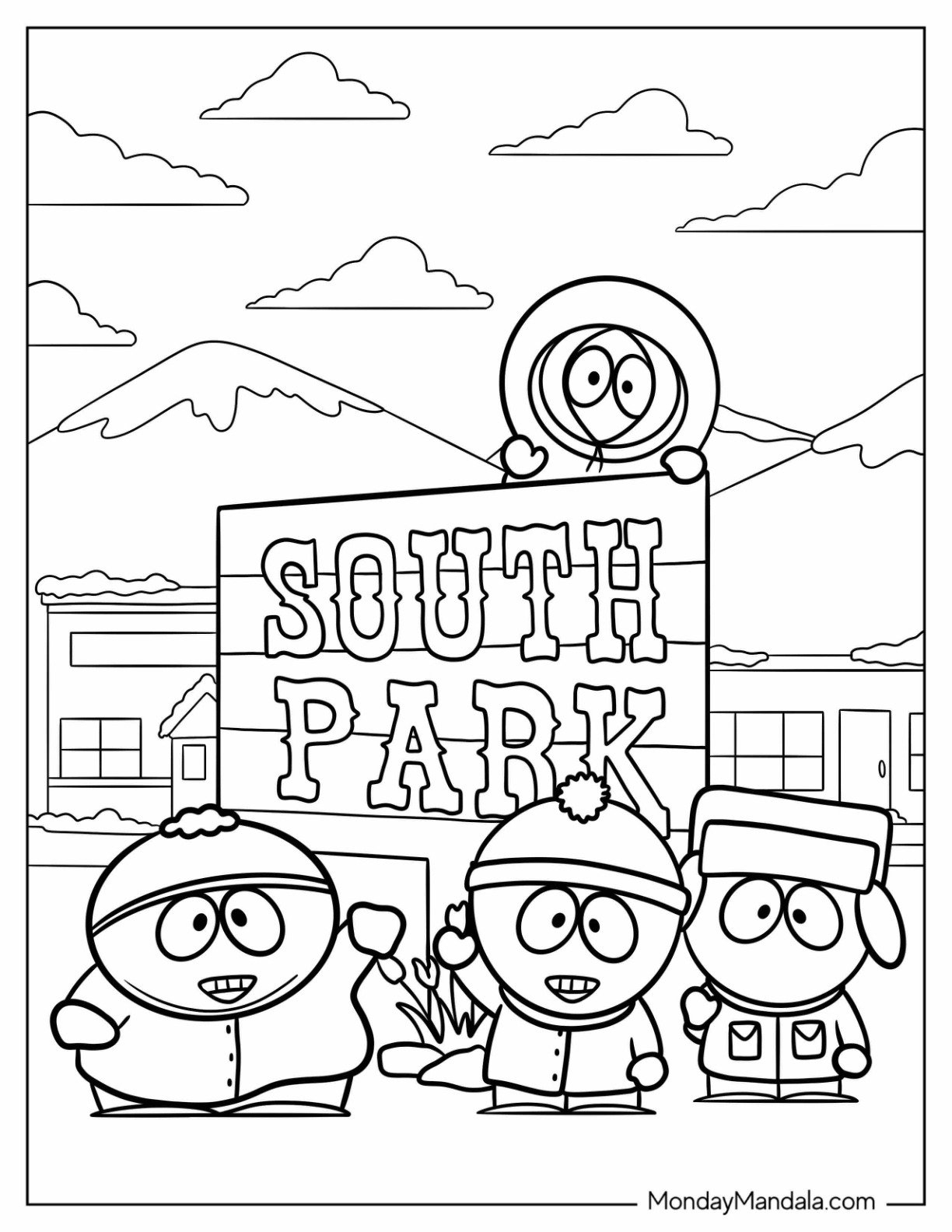 20 South Park Coloring Pages Free PDF Printables