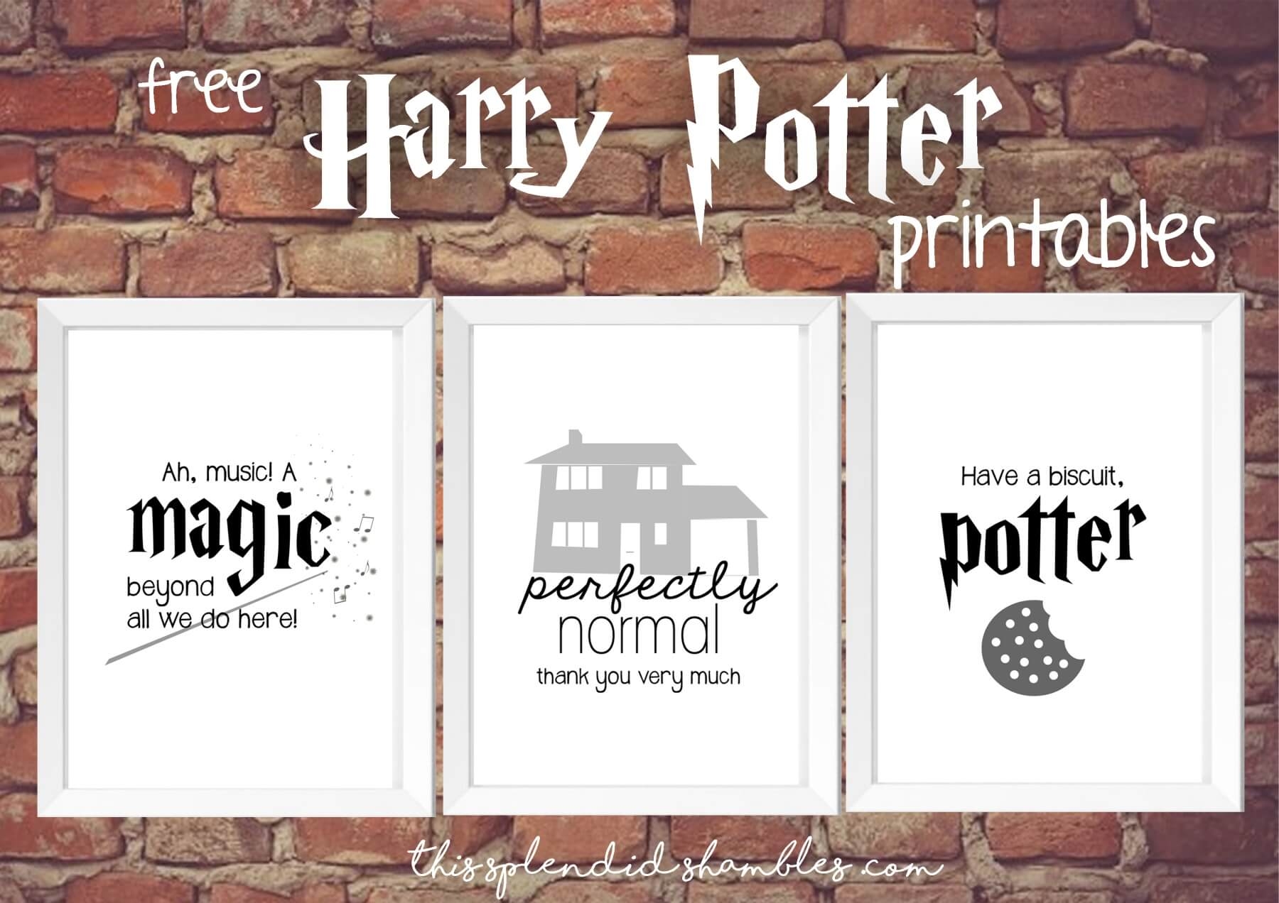 21 Coolest Free Harry Potter Printables