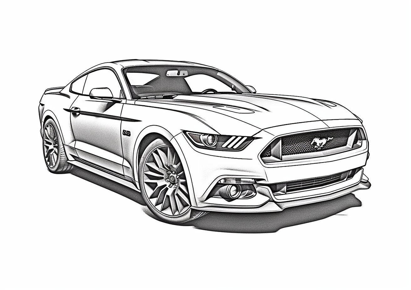 21 Unique Ford Mustang Coloring Pages coloringbook Etsy Sweden