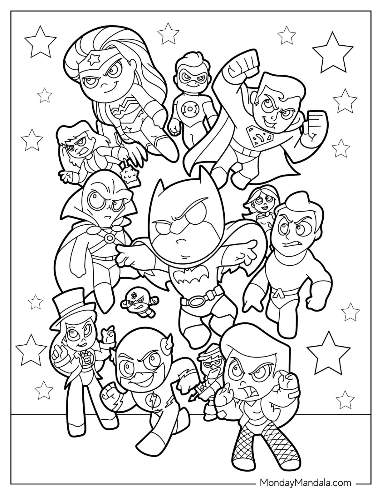22 Justice League Coloring Pages Free PDF Printables 