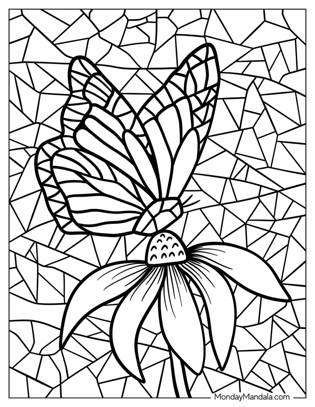 22 Mosaic Coloring Pages Free PDF Printables 