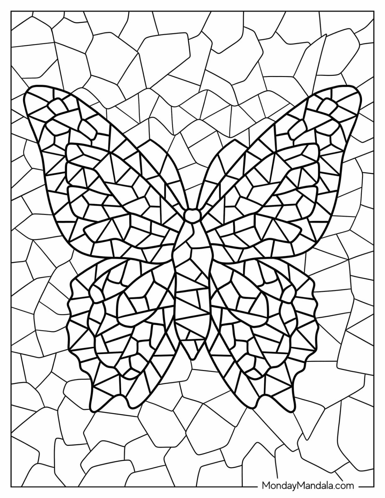 mosaic art coloring pages