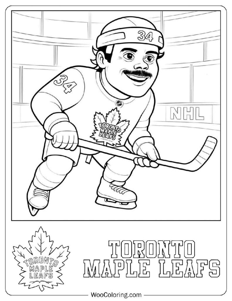 22 NHL Hockey Coloring Pages Free PDF To Print Woo Coloring