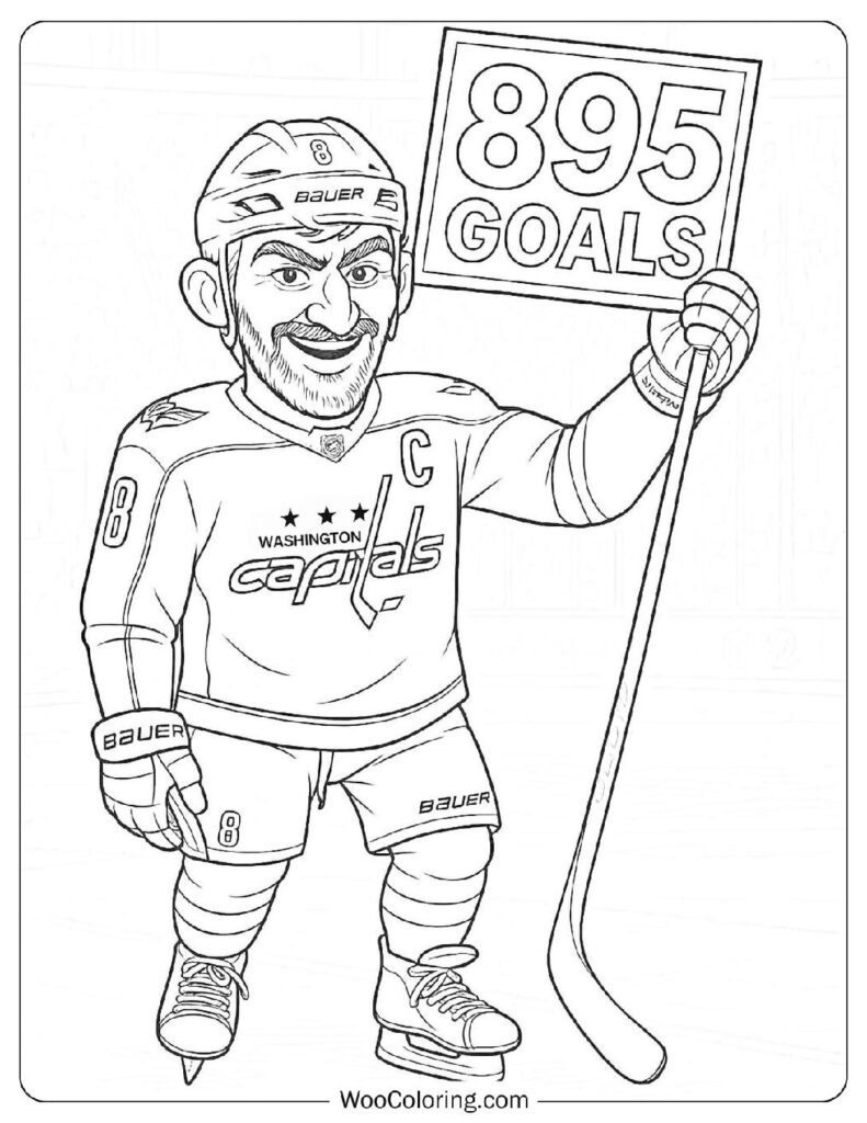 22 NHL Hockey Coloring Pages Free PDF To Print Woo Coloring