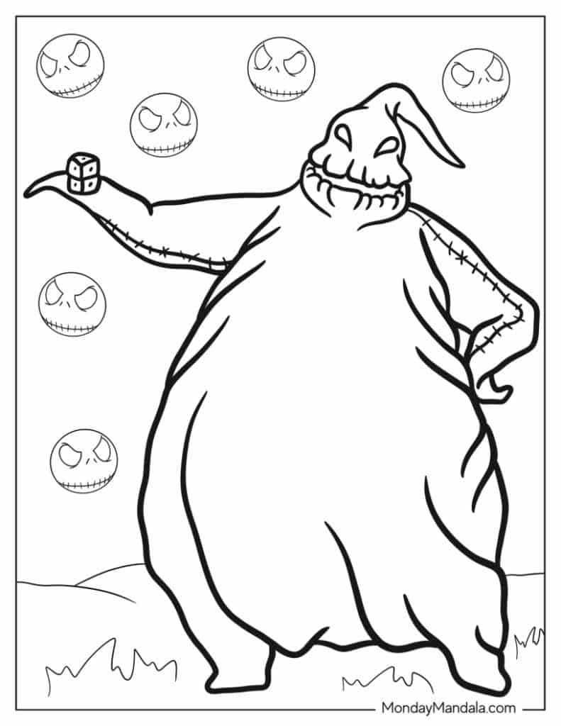 22 Nightmare Before Christmas Coloring Pages Free PDFs 
