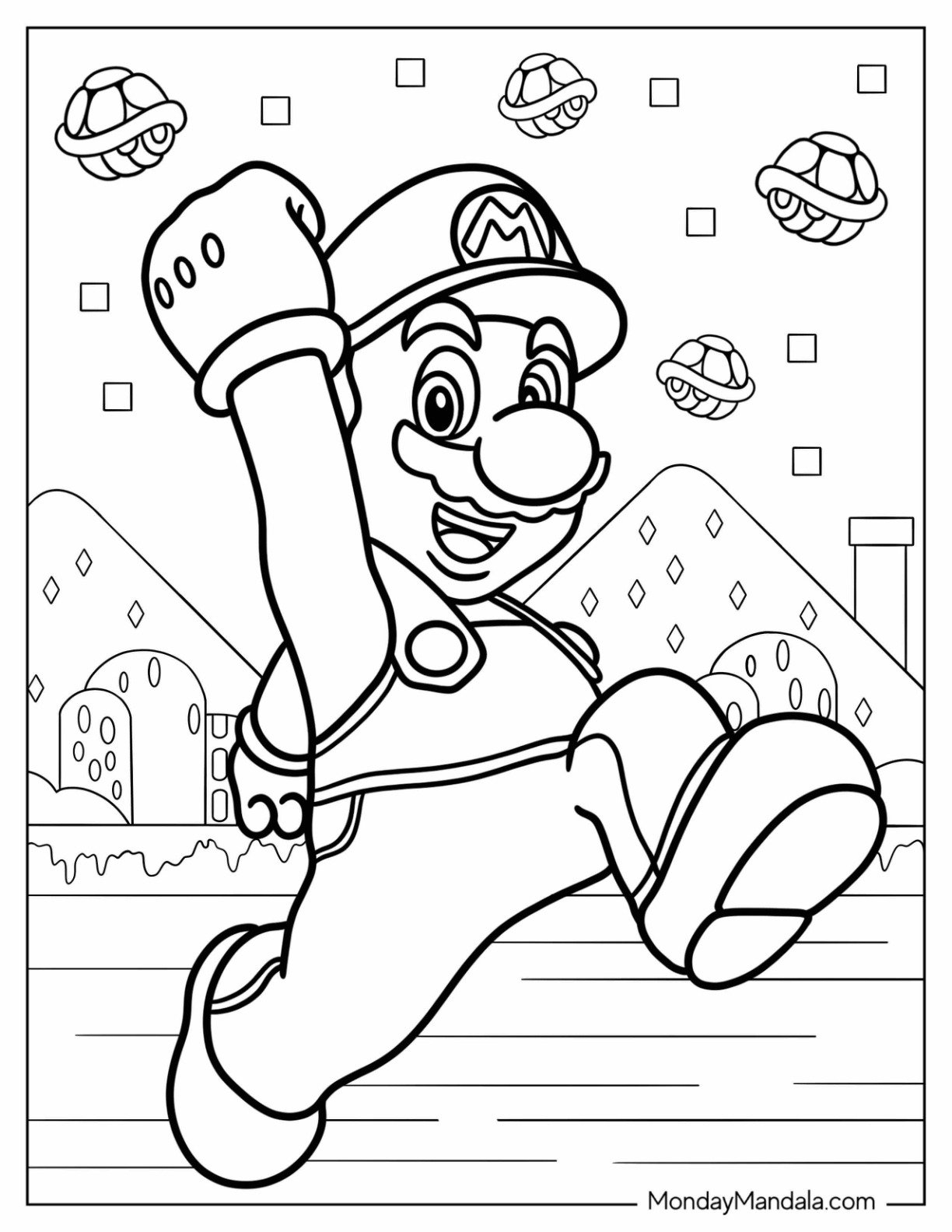 nintendo switch coloring page
