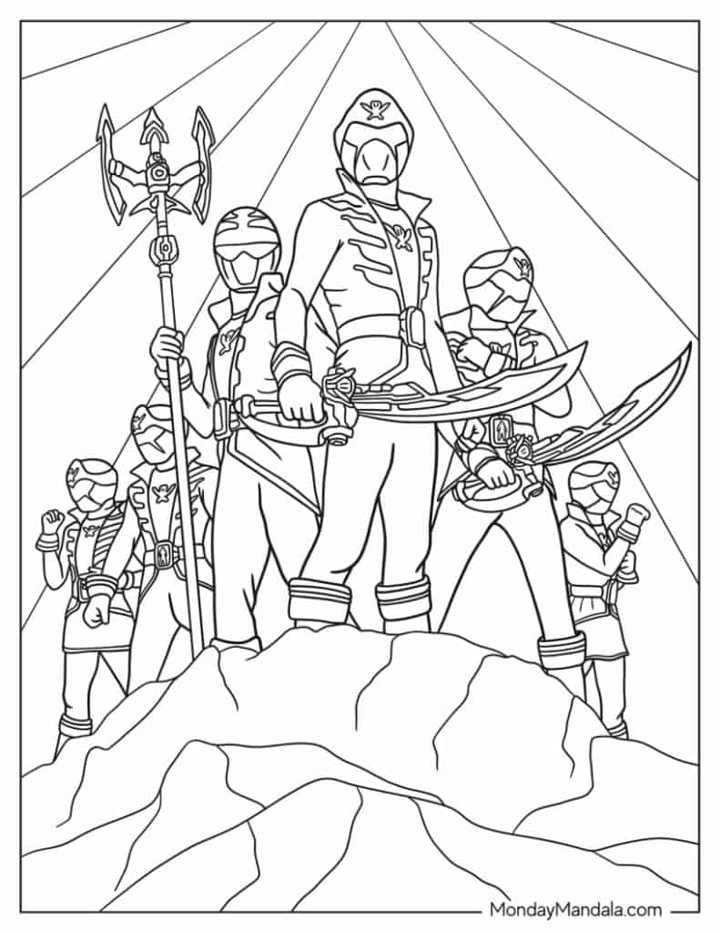 22 Power Rangers Coloring Pages Free PDF Printables 