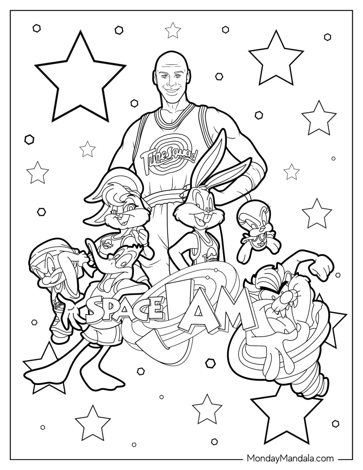22 Space Jam Coloring Pages Free PDF Printables 