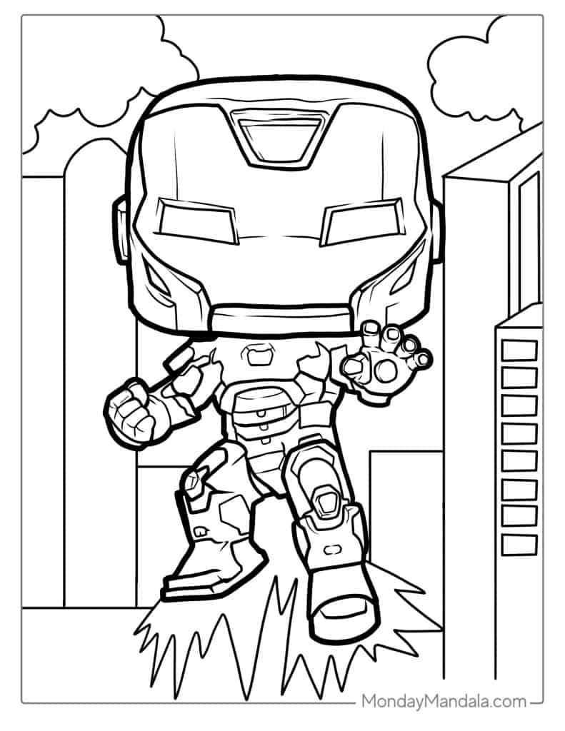 iron man coloring sheets