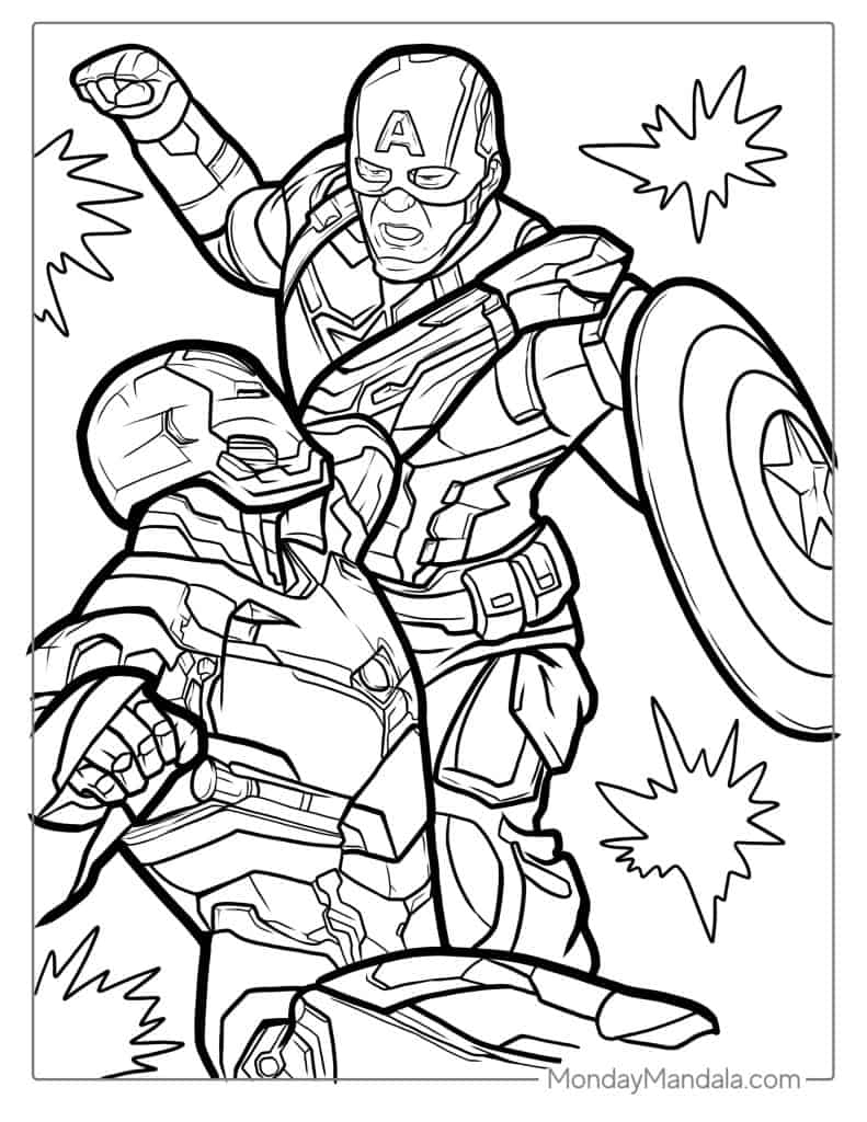 24 Iron Man Coloring Pages Free PDF Printables 