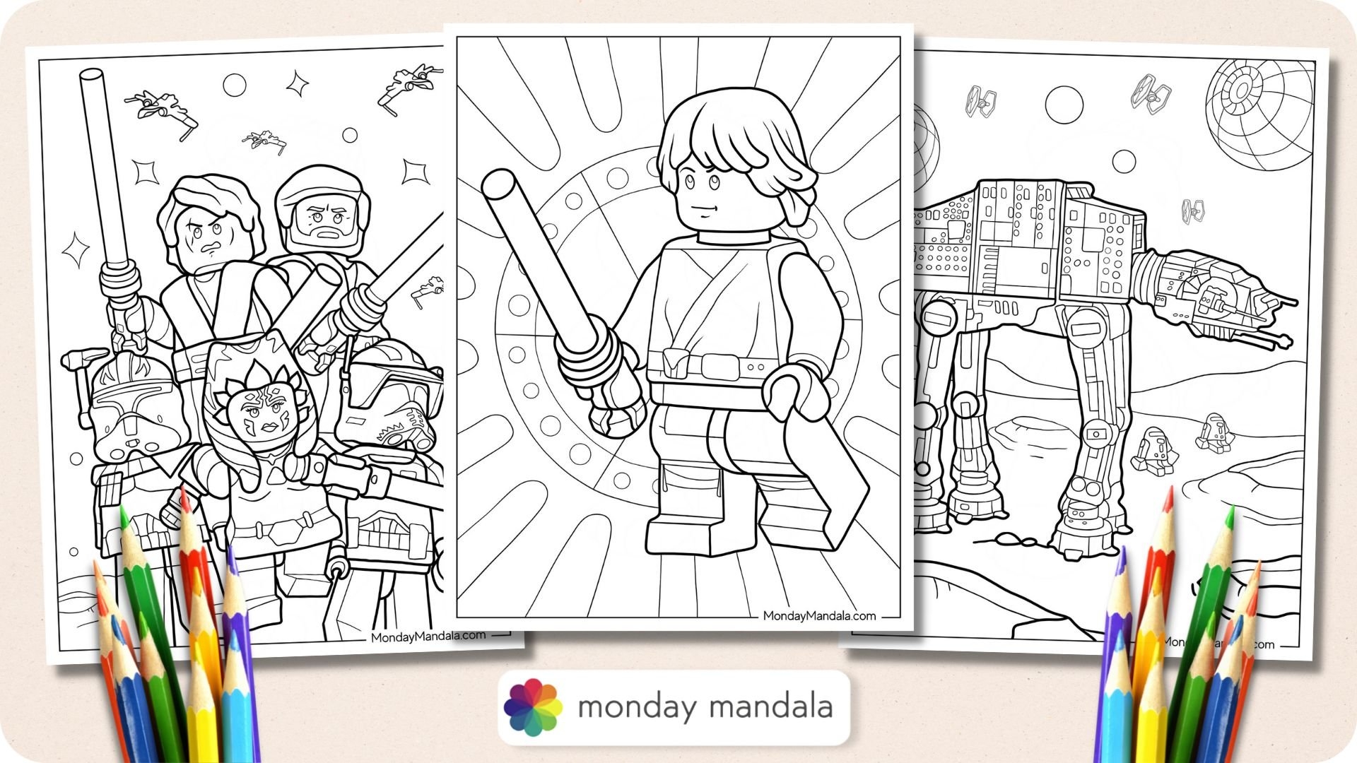 lego star wars coloring book