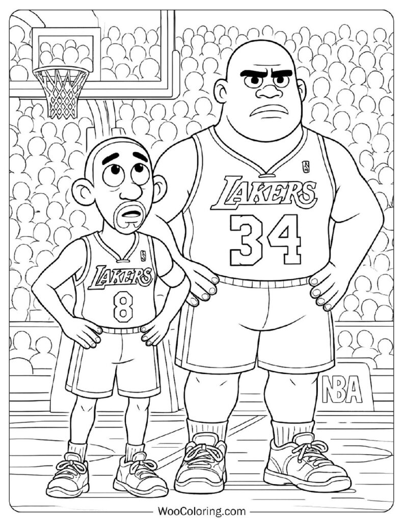 coloring pages of kobe bryant