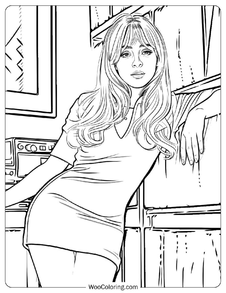 24 Sabrina Carpenter Coloring Pages Free PDF To Print Woo Coloring