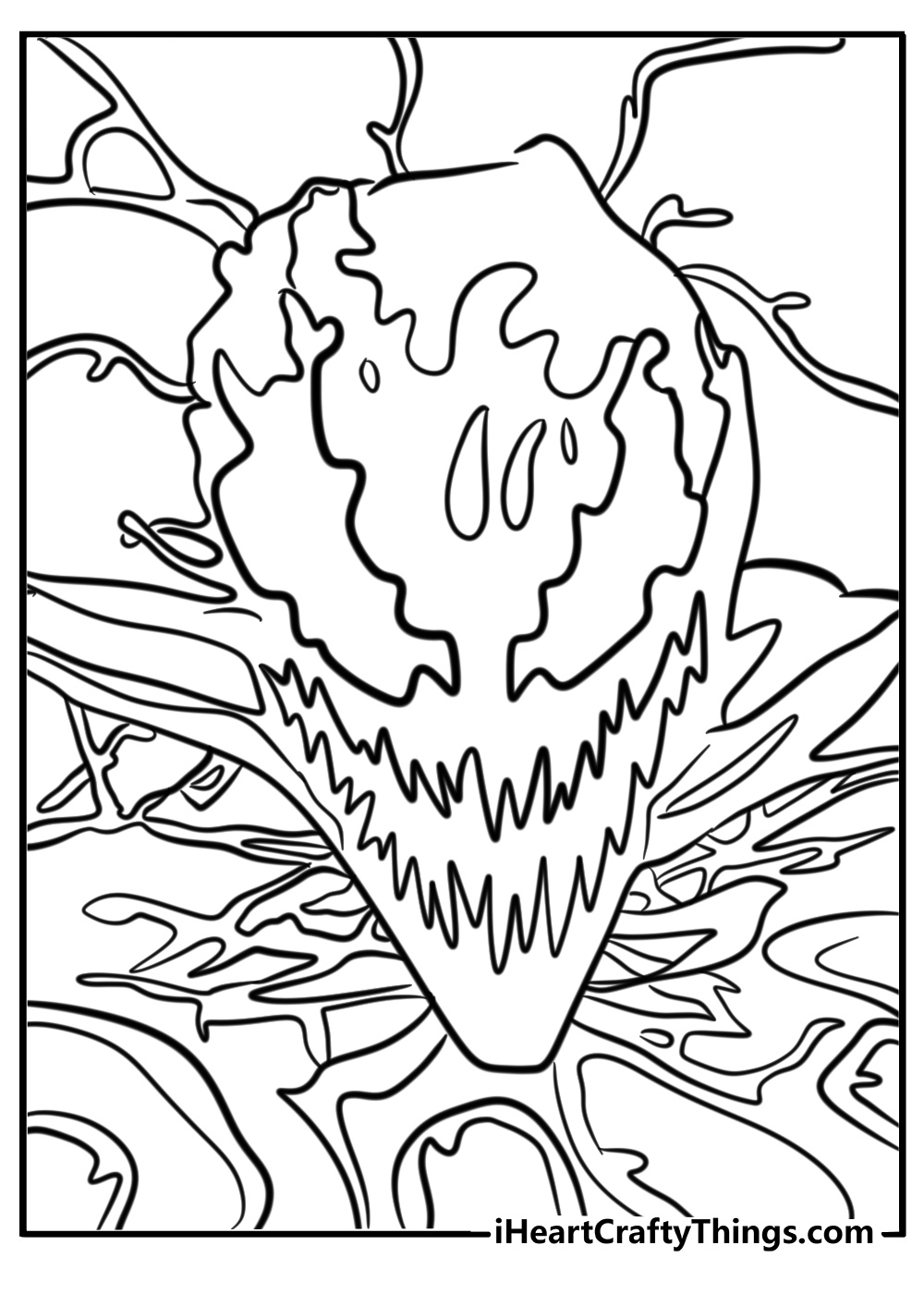 25 Carnage Coloring Pages Free Symbiote PDF Printables 