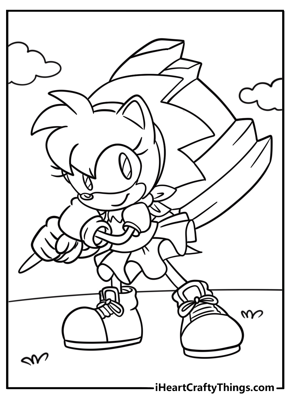 25 Free Amy Rose Coloring Pages For Kids