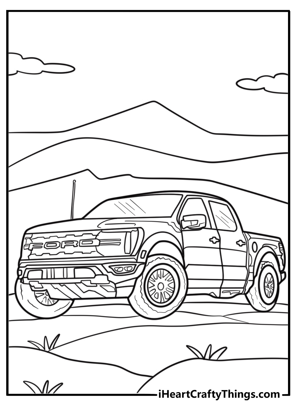 ford truck coloring pages