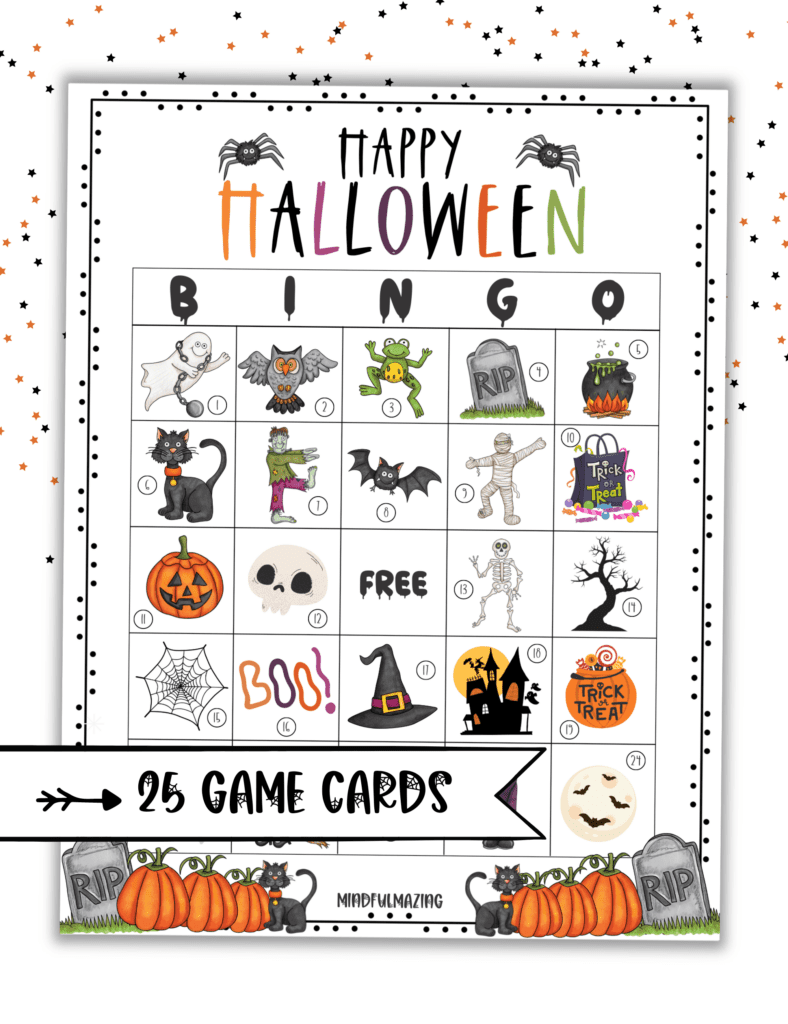 free printable halloween bingo printable