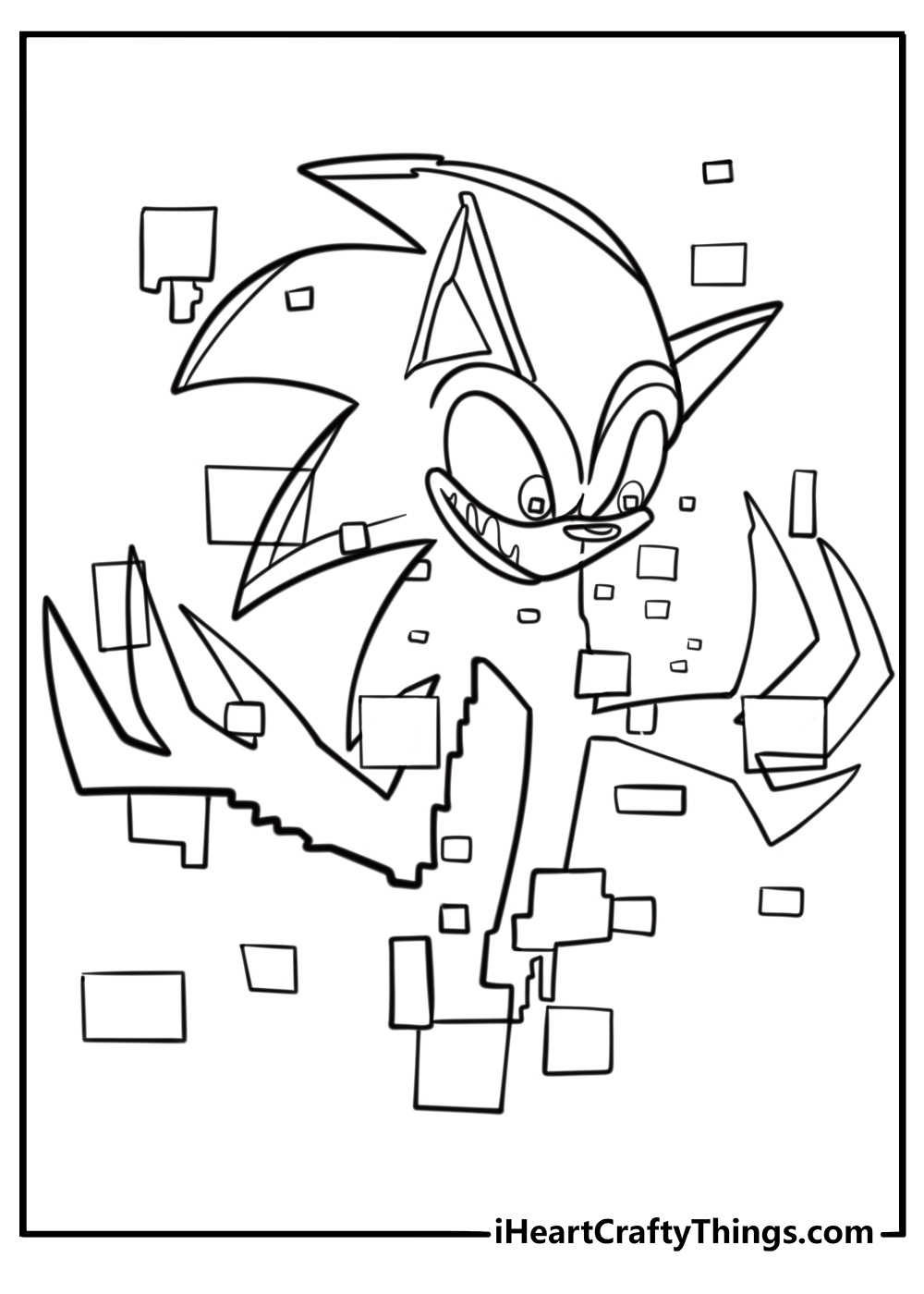 25 Free Sonic exe Coloring Pages For Kids