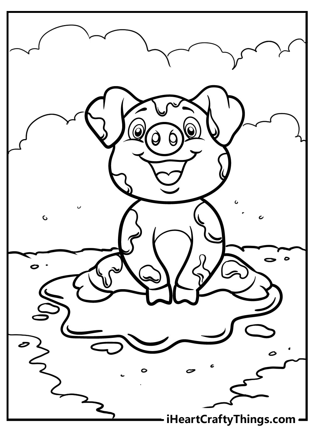 piggy pictures to color