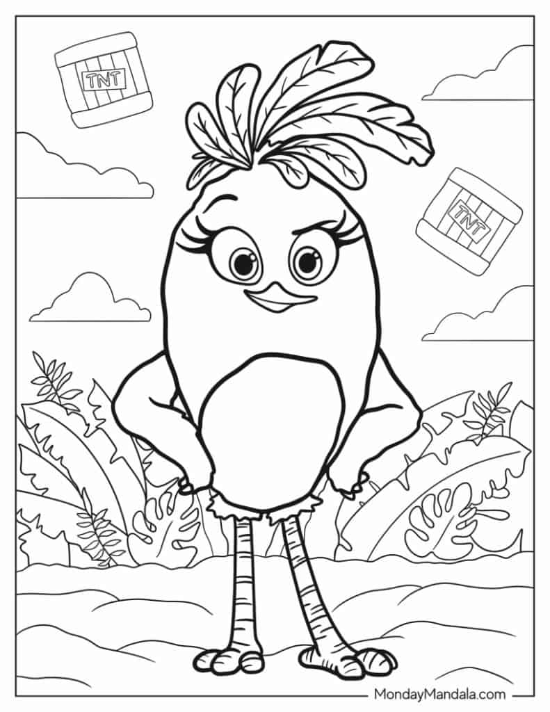 26 Angry Birds Coloring Pages Free PDF Printables 