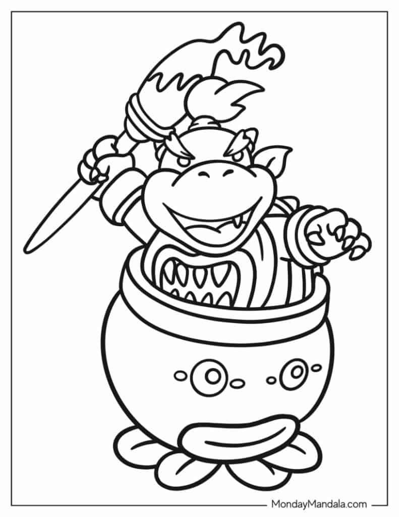 26 Bowser Coloring Pages Free PDF Printables