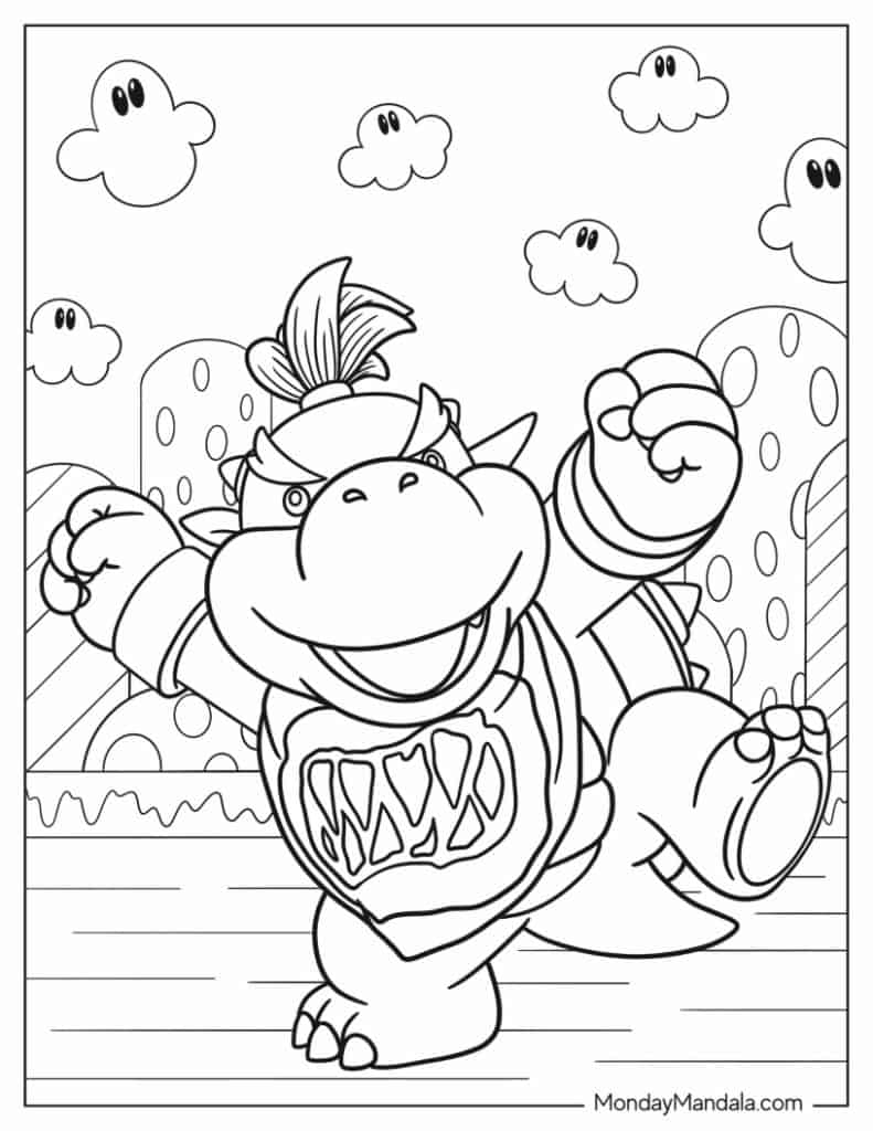 26 Bowser Coloring Pages Free PDF Printables 