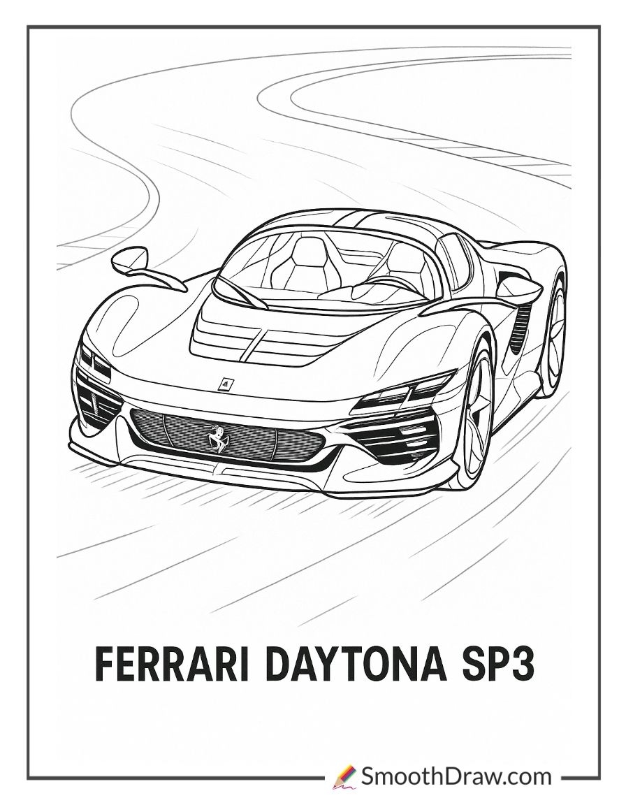 ferrari pictures to color