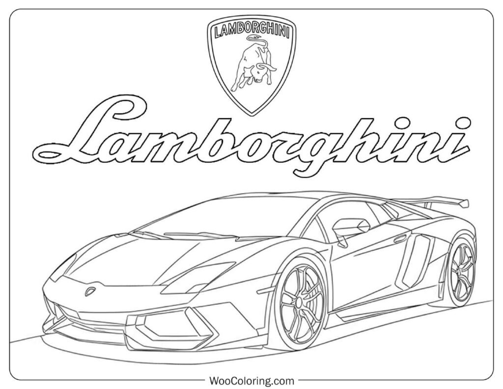 26 Lamborghini Coloring Pages Free PDF To Print Woo Coloring