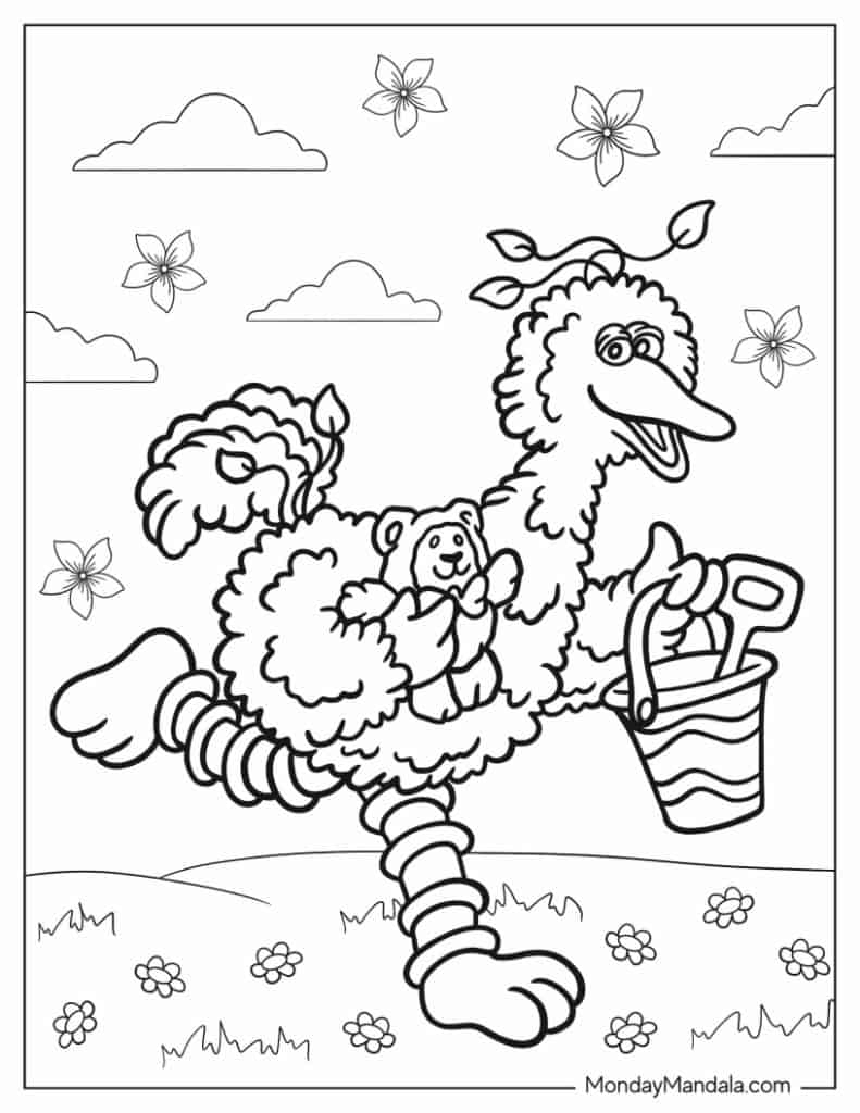 26 Sesame Street Coloring Pages Free PDF Printables 