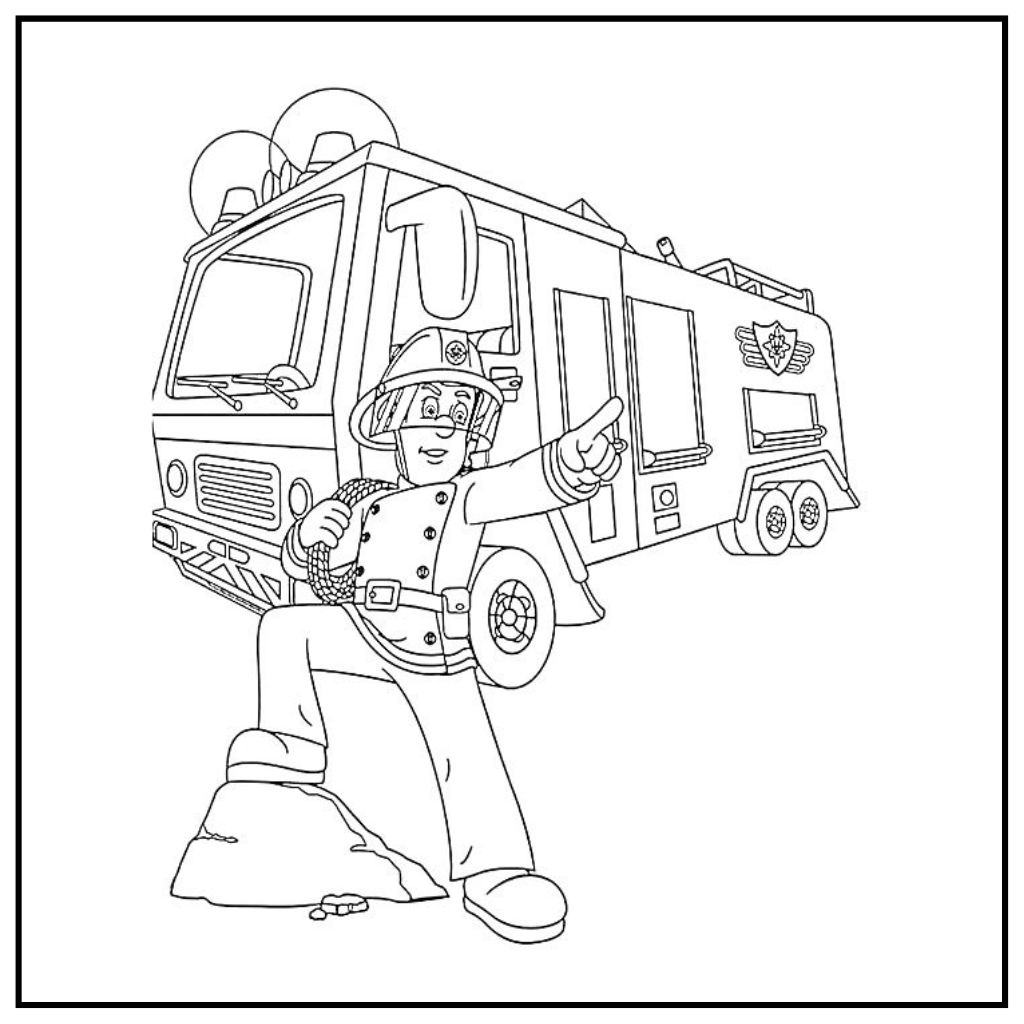 27 Fireman Sam Coloring Pages For Kids Free Printables