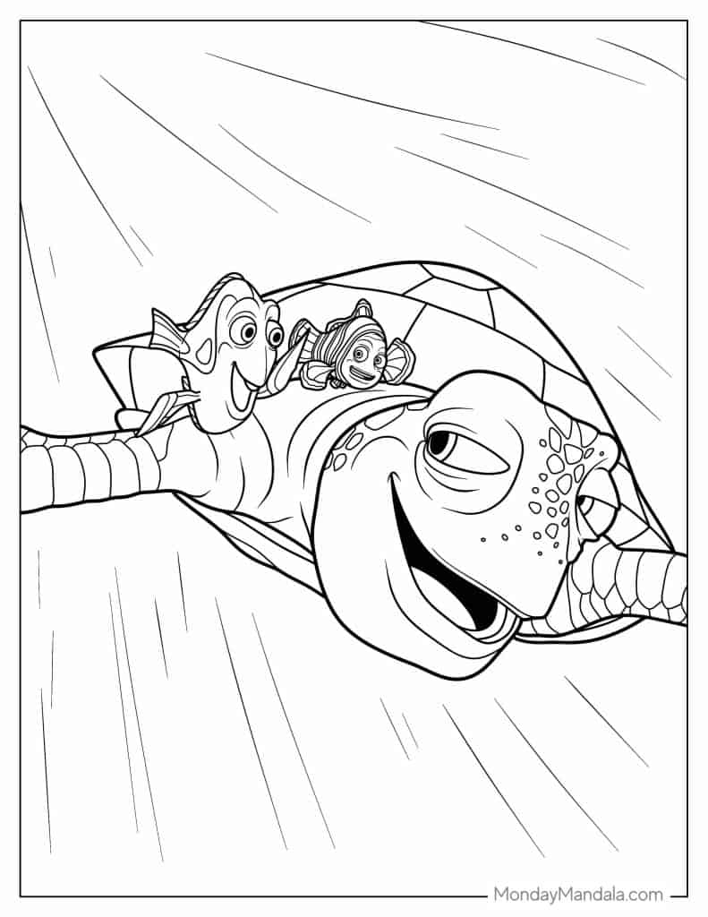 28 Finding Nemo Coloring Pages Free PDF Printables 