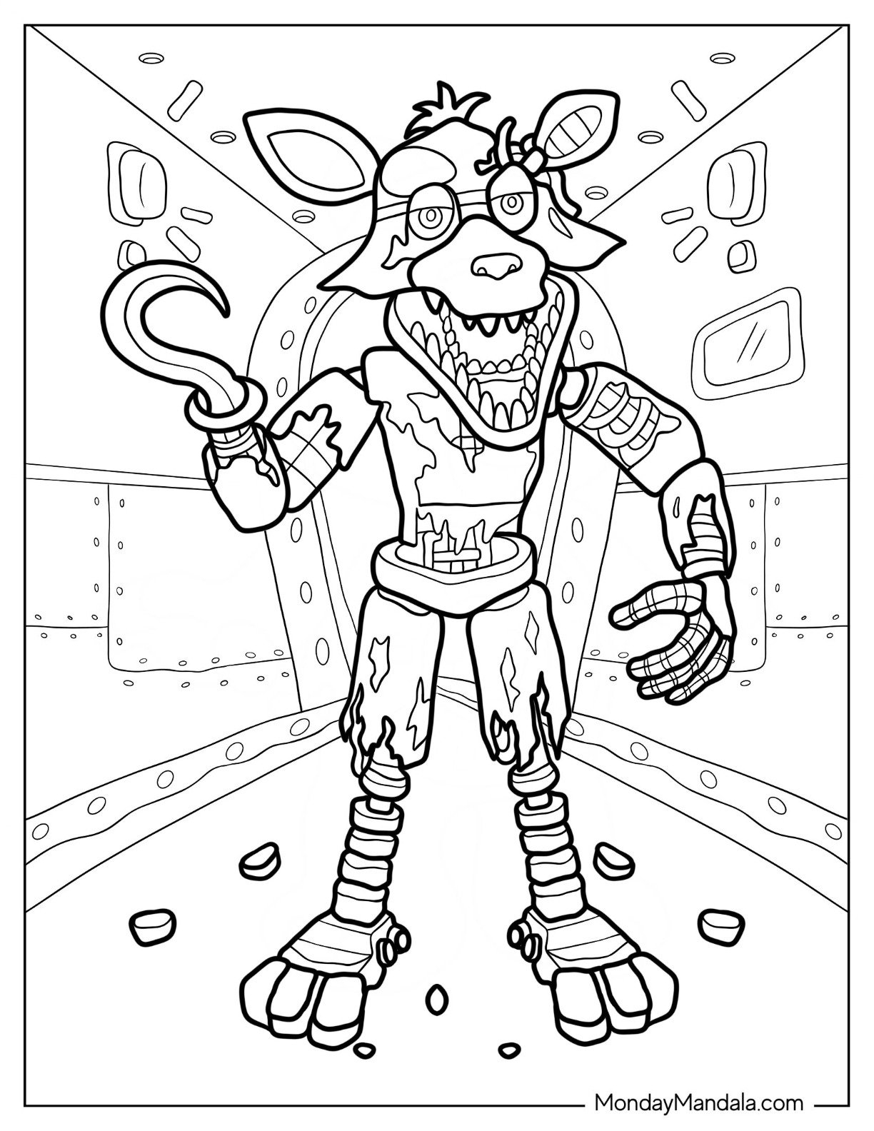 fnaf printable coloring pages