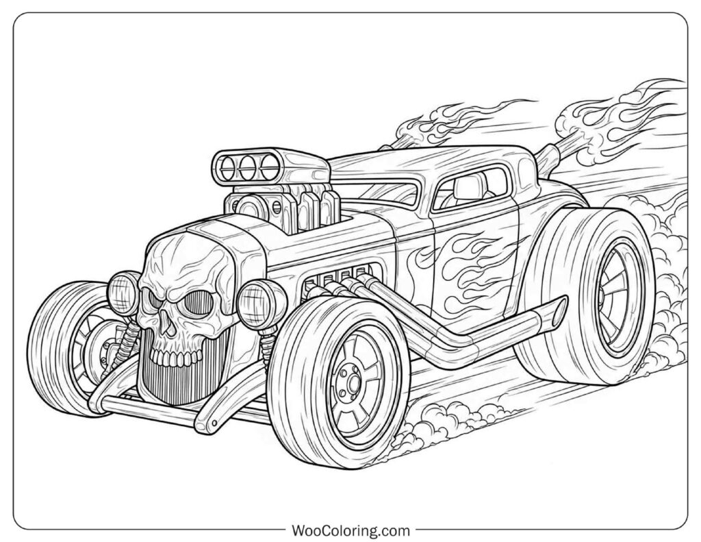 hot wheels coloring pages