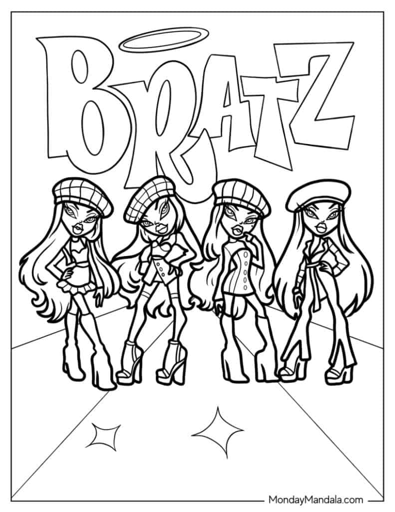 29 Bratz Coloring Pages Free PDF Printables 29 Bratz Coloring Pages Free PDF Printables