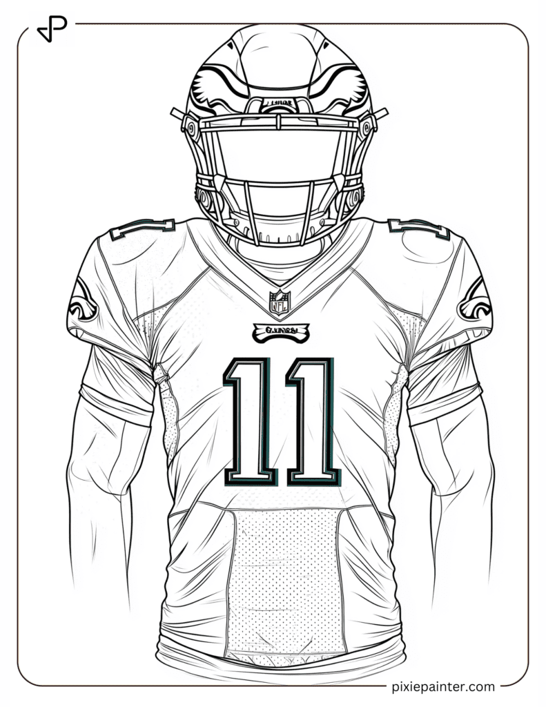 philadelphia eagles football coloring pages