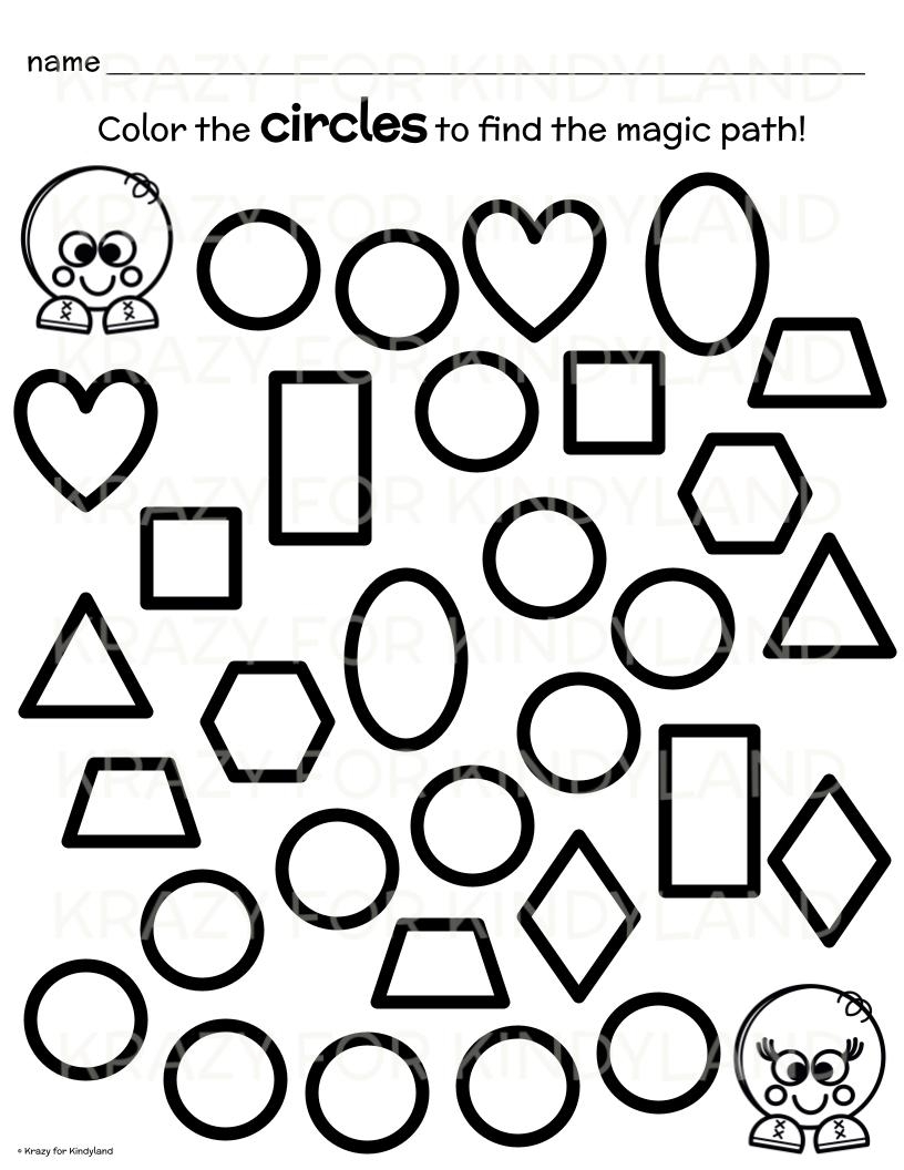 2D Shape Activities Crafts Posters Booklets Coloring Fine Motor Worksheets