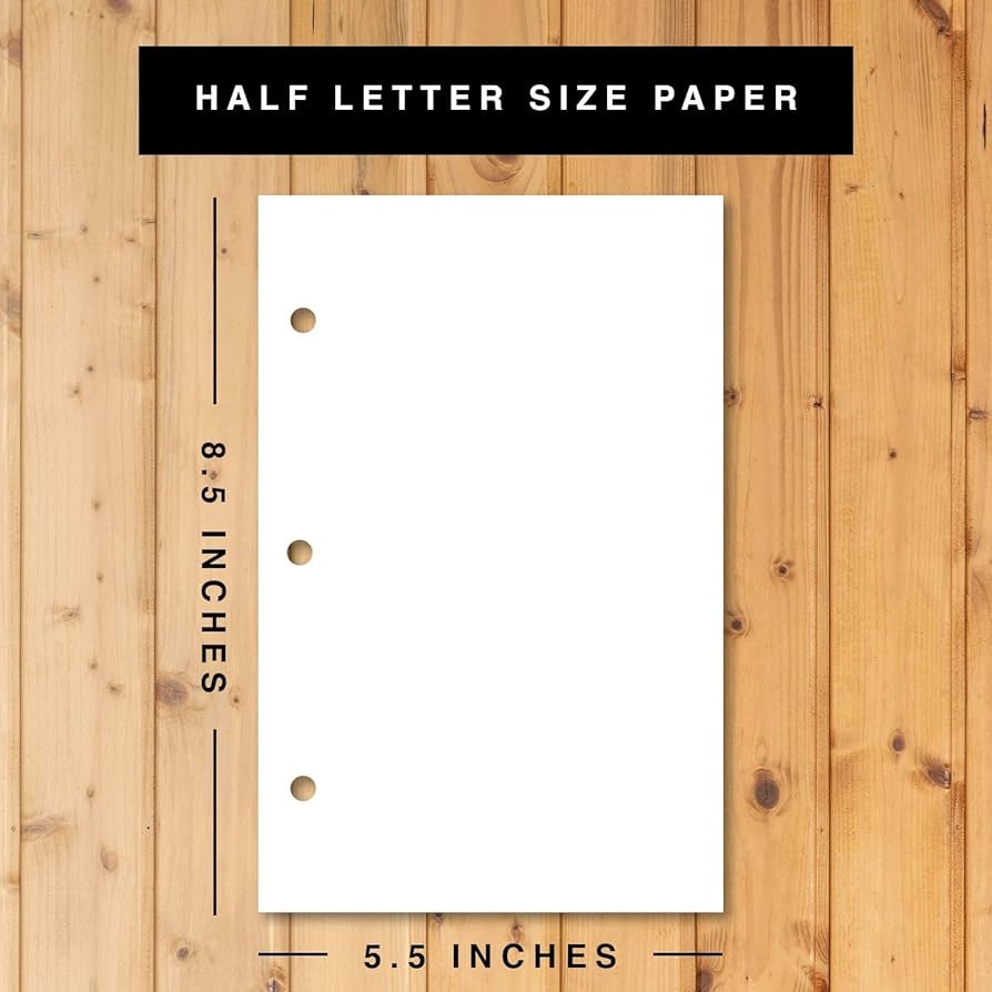 3 Hole Punch Half Letter Paper Bright White Sheets For 3 Ring Binders And Clipboards 8 5 X 5 5 Inches 24lb Bond 60lb Text 90 GSM 500 Papers Per Pack Amazon ca Office Products 3 Hole Punch Half Letter Paper Bright White Sheets For 3 Ring Binders And Clipboards 8 5 X 5 5 Inches 24lb Bond 60lb Text 90 GSM 500 Papers Per Pack Amazon ca Office Products