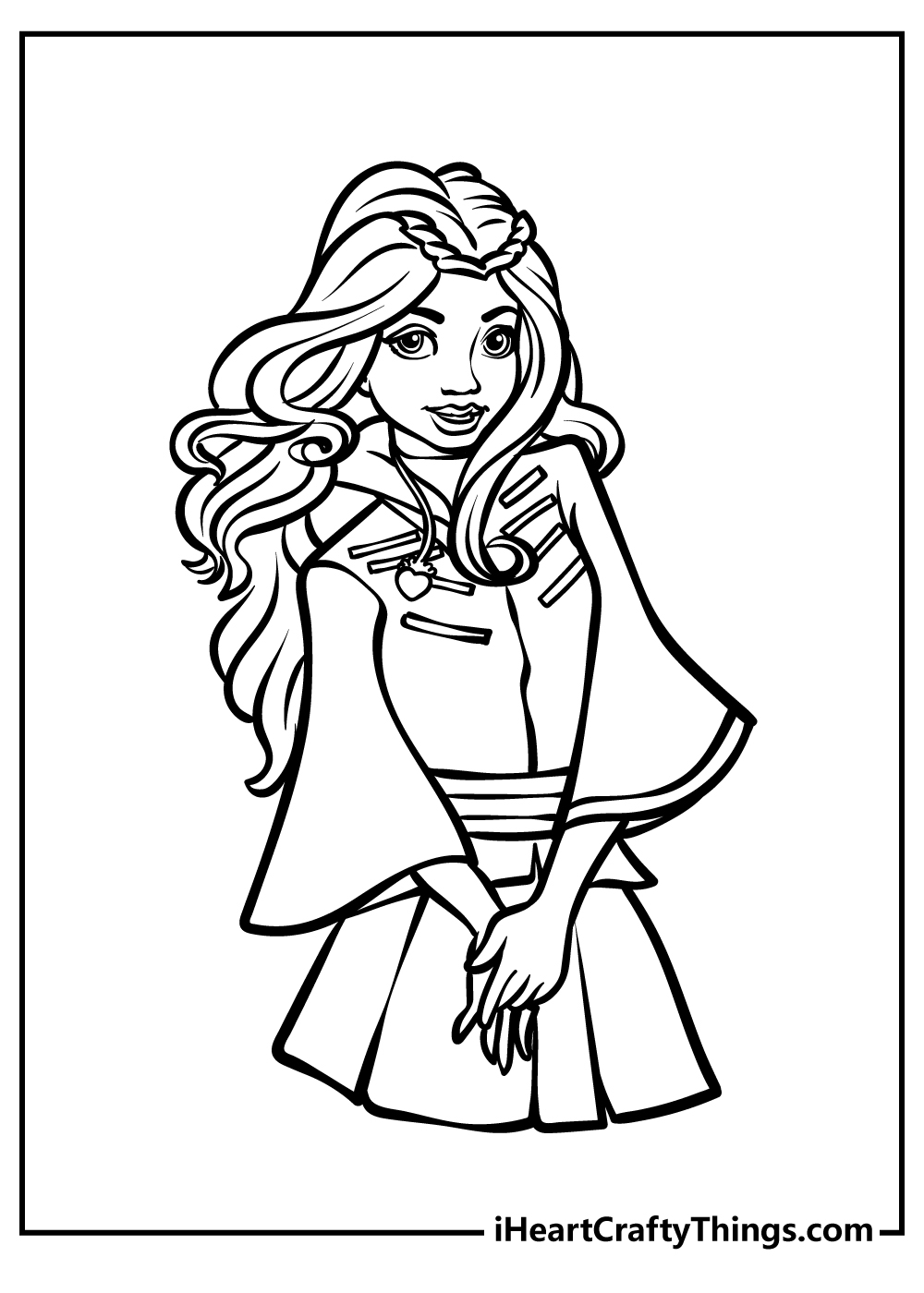 descendants rise of red coloring pages