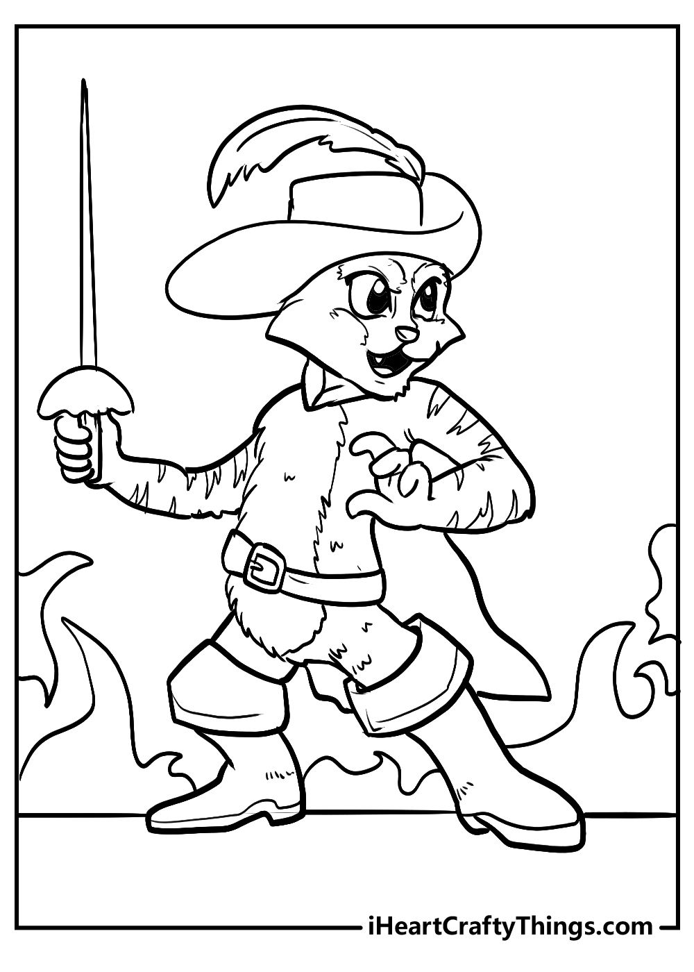 30 Easy Puss In Boots Coloring Pages Free Printable PDFs