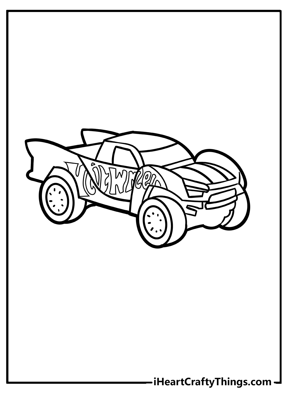 coloring page hot wheels