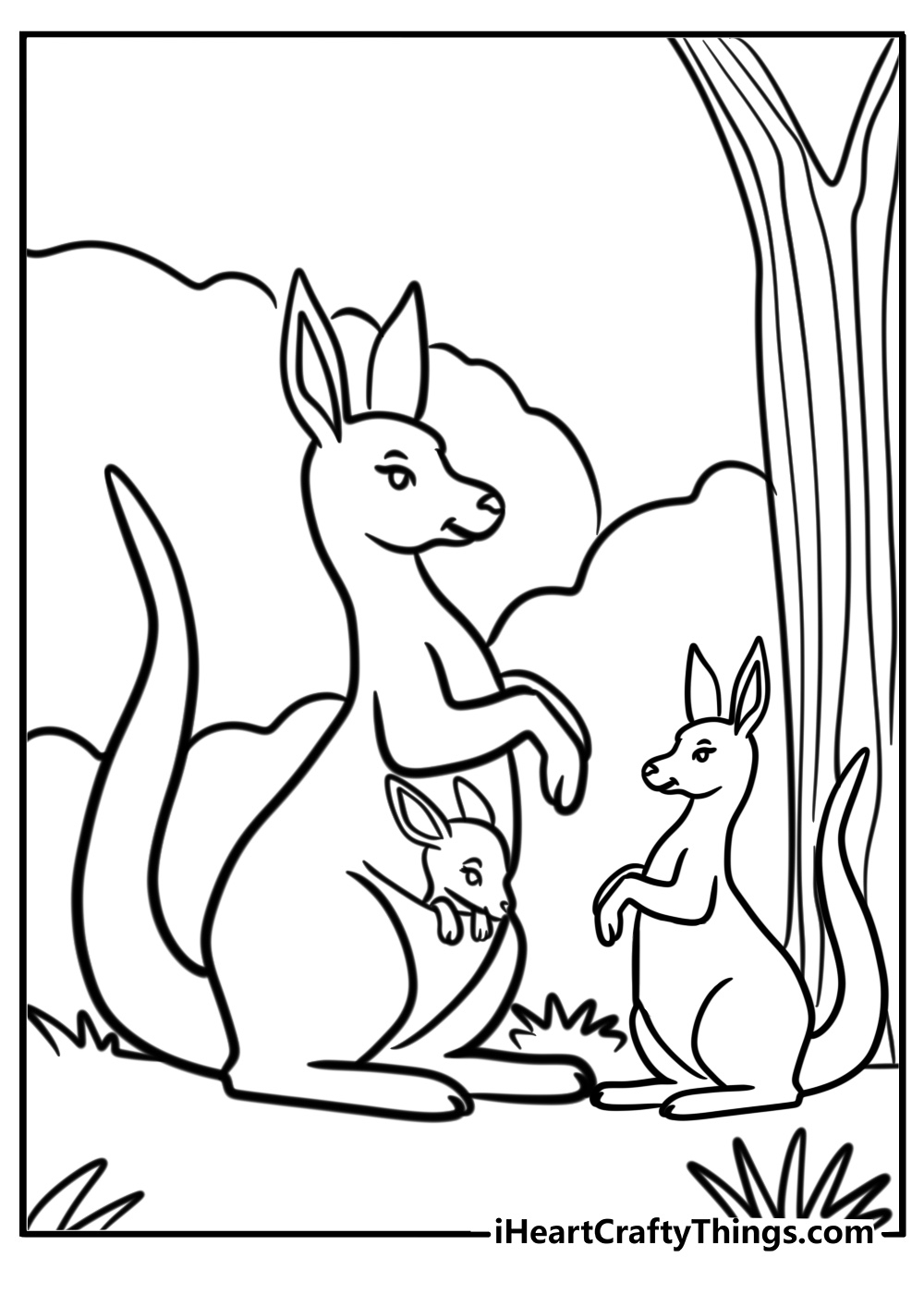 30 Kangaroo Coloring Pages Easy Free PDF Printables 