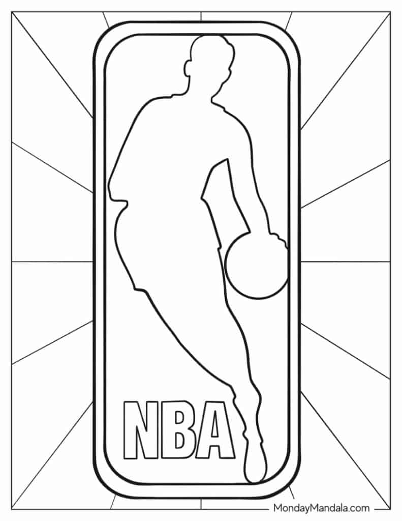 30 NBA Basketball Coloring Pages Free PDF Printables