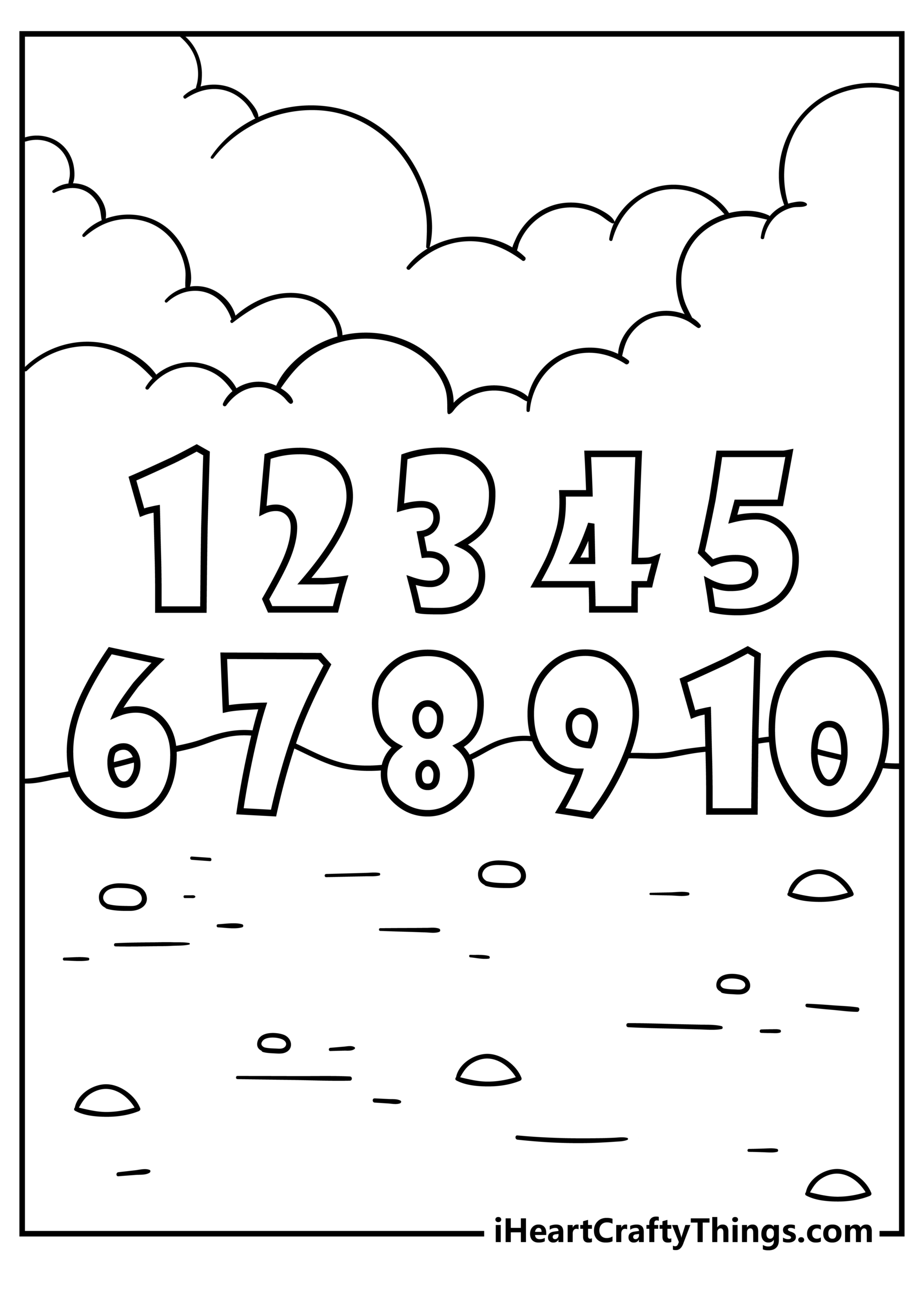 30 Number Coloring Pages 100 Free Printable PDF Sheets