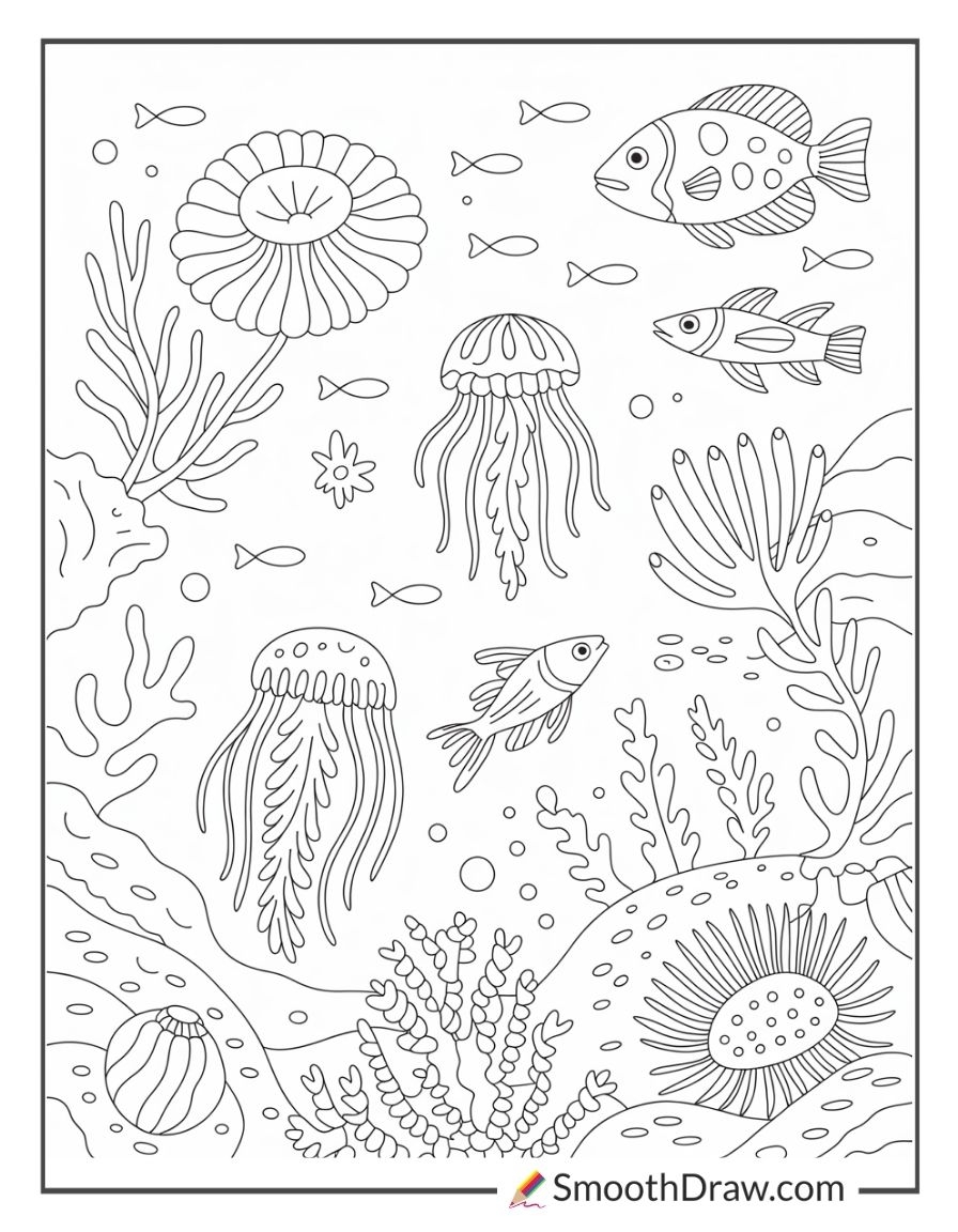 coloring pages ocean life