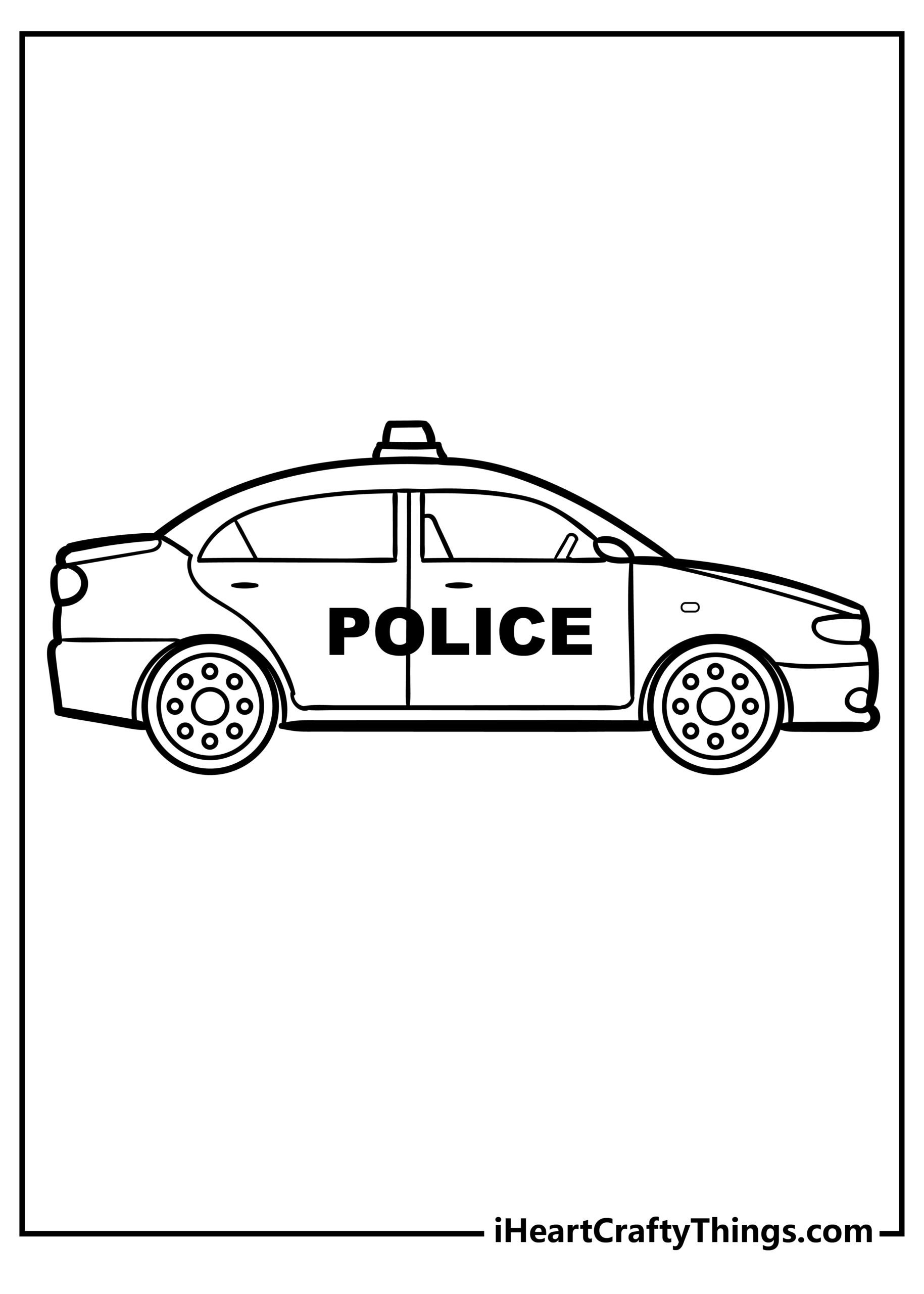 police vehicle coloring pages