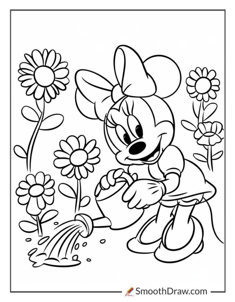 32 Minnie Mouse Coloring Pages Free Printables 