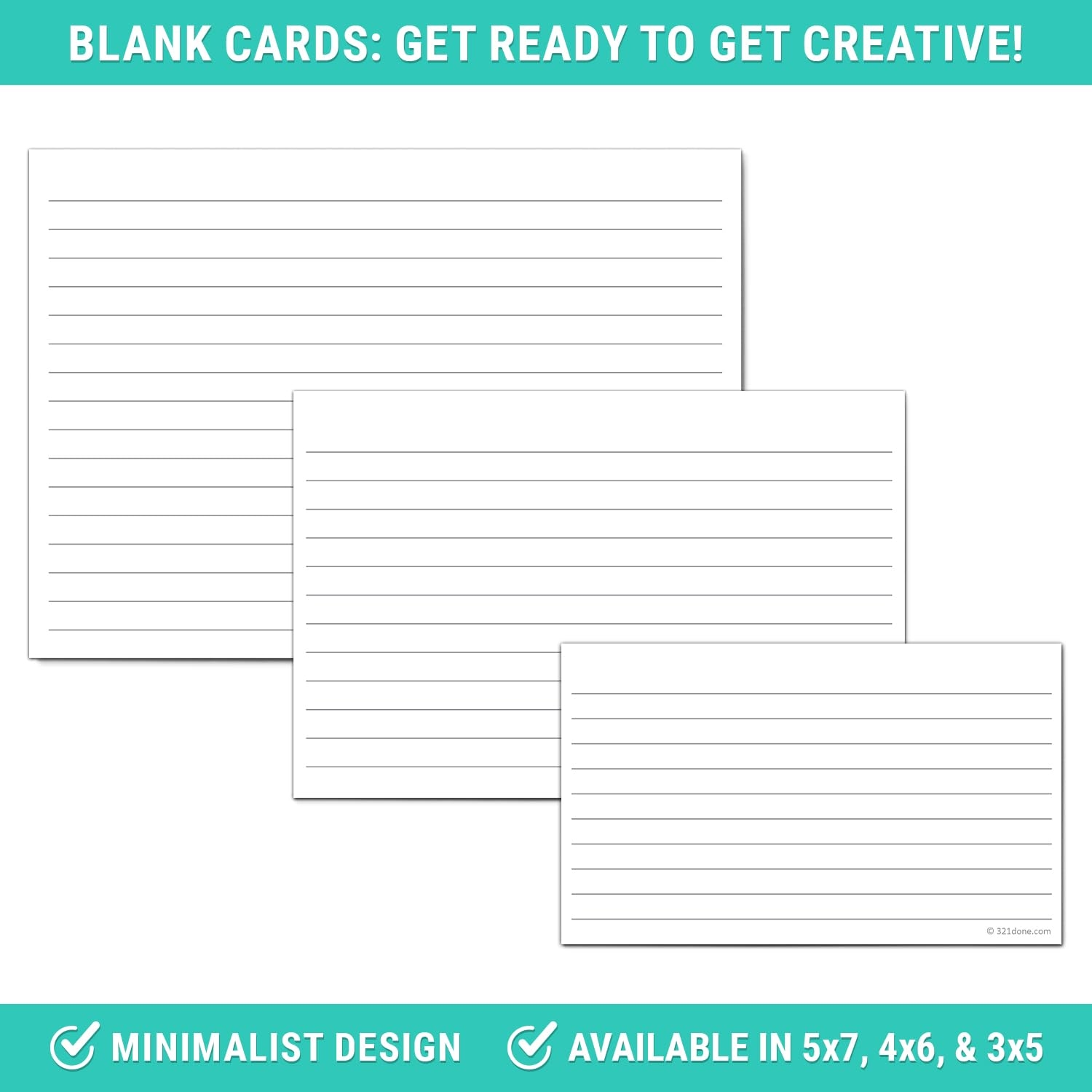 how big is a notecard