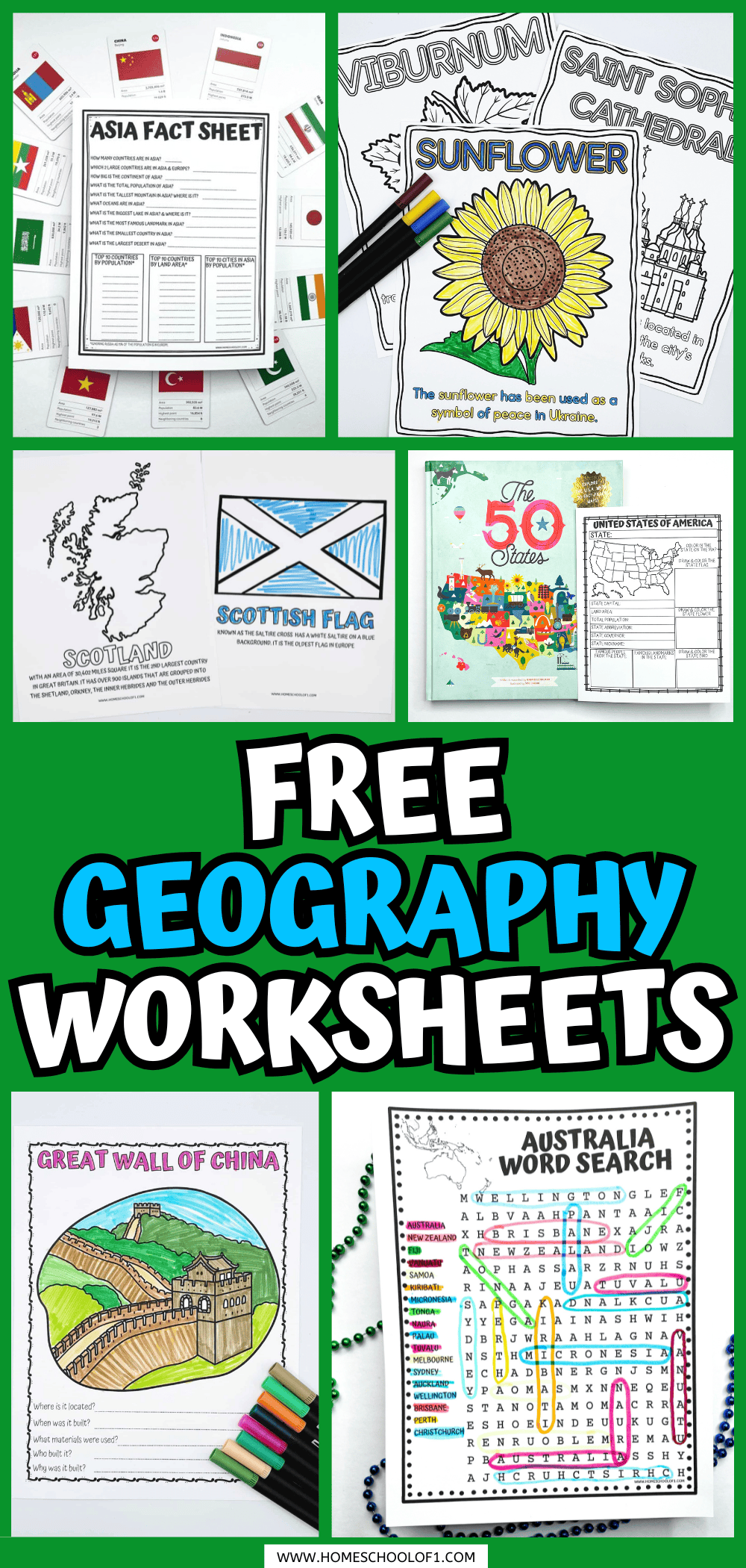 33 Free Geography Worksheets To Explore The World