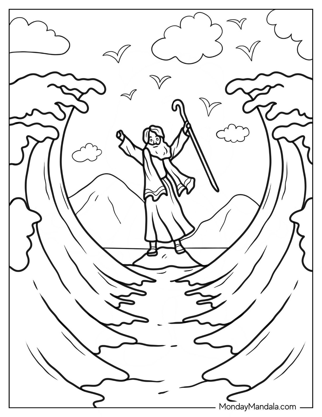 34 Moses Coloring Pages Free PDF Printables 