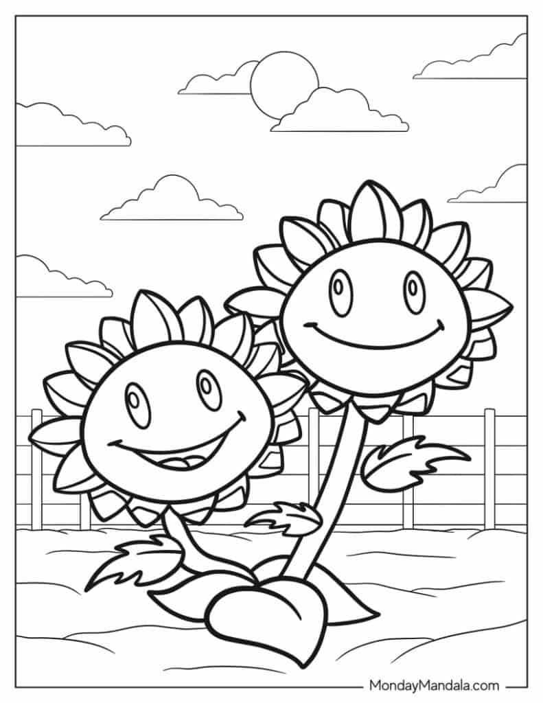 34 Plant Vs Zombies Coloring Pages Free PDF Printables 